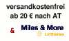 Versandkostenfrei ab 20 Euro nach �sterreich zzgl. Miles&More von Lufthansa